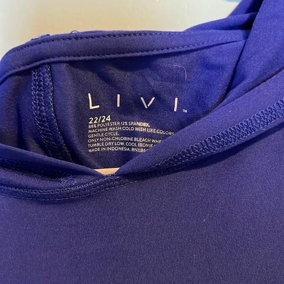 LIVI Plus Size Soft Sleeveless Twist-front Hoodie Size 22 - Picture 6 of 7